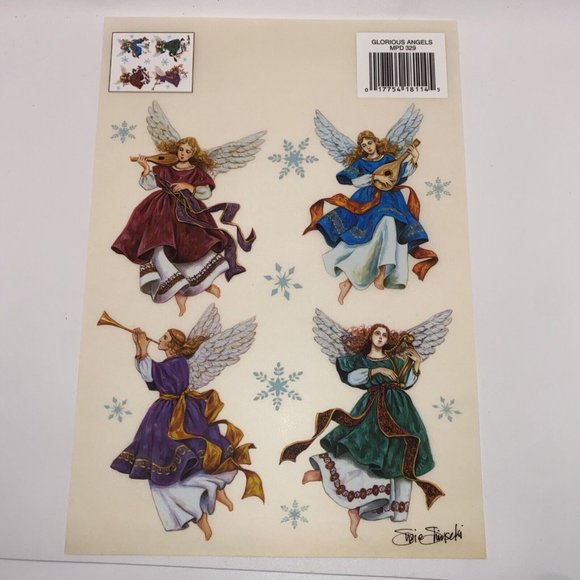 Tulip Rub-on Transfers Christmas Holiday Gorgeous Angels MPD 329 - Picture 3 of 10